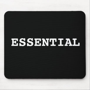 Tapis De Souris Bloc-notes noir qui dit essentiel