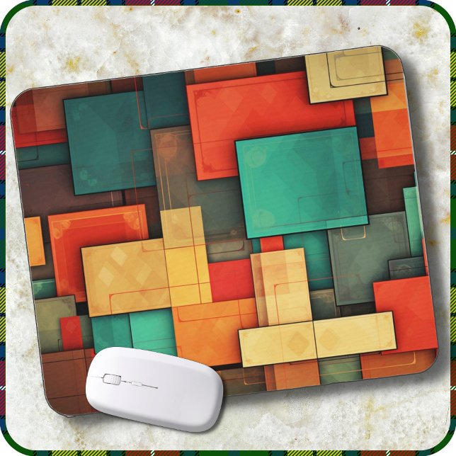 TAPIS DE SOURIS - Blocs de couleur dans de nombreu (Créateur téléchargé)