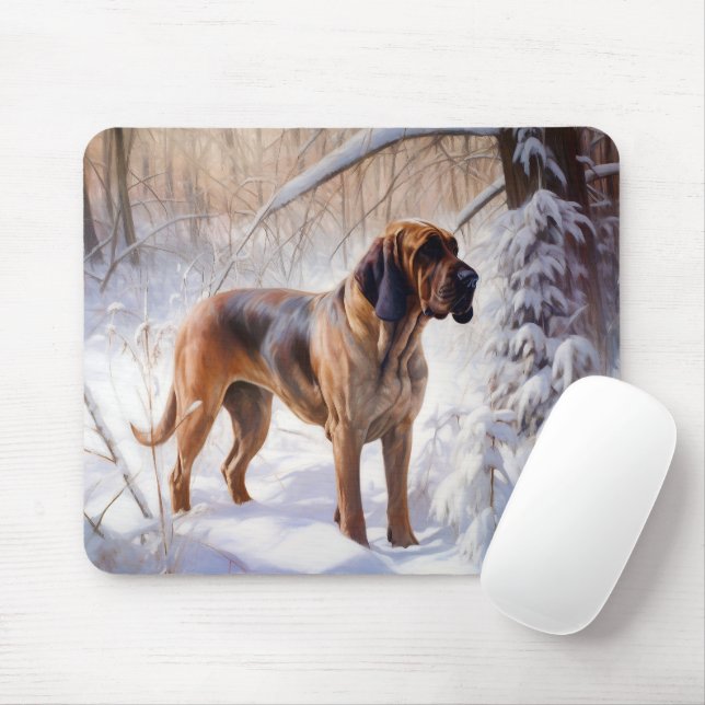 Tapis De Souris Bloodhof Laisser Neige Noël (Avec souris)
