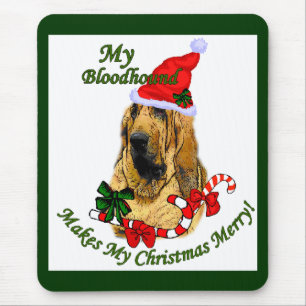 Tapis De Souris Bloodhound Cadeaux de Noël