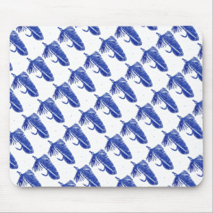 Tapis De Souris "Blue Matuka - Carrelé" Truite classique Mousepad