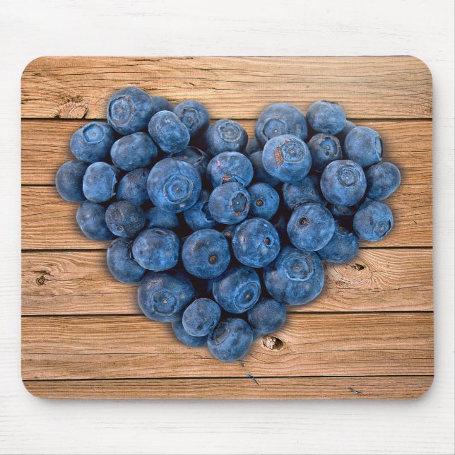Tapis De Souris Blueberry Heart (Devant)