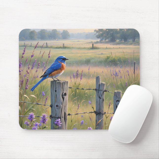 Tapis De Souris Bluebird sur le billet de clôture de pays (Avec souris)