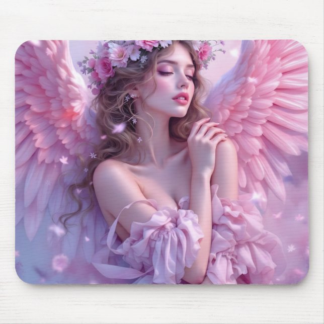 Tapis De Souris Blush of Heaven : The Angel of Petal Skies (Devant)