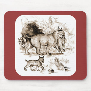 Tapis De Souris Bobcat Family