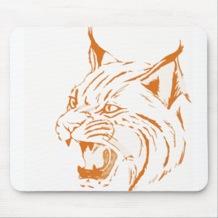 Tapis De Souris Bobcat Faune Feline Chat Wild Chat Animal Tiger