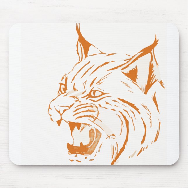 Tapis De Souris Bobcat Faune Feline Chat Wild Chat Animal Tiger (Devant)