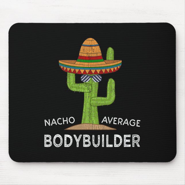 Tapis De Souris Bodybuilder Funny (Devant)