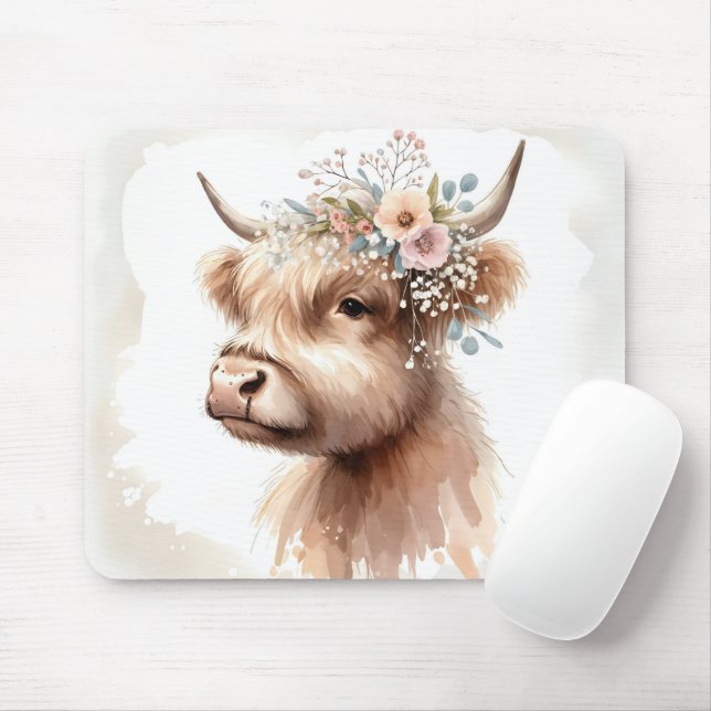 Tapis De Souris Boho Highland (Avec souris)