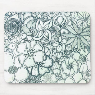 Tapis De Souris Boho Mousepad floral