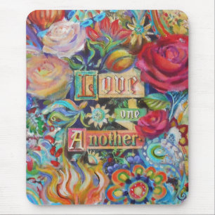 Tapis De Souris Boho Paisley Love Mousepad