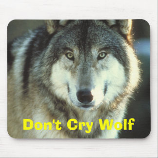 Tapis De Souris Bois de construction-Loup de JungleWalk.com