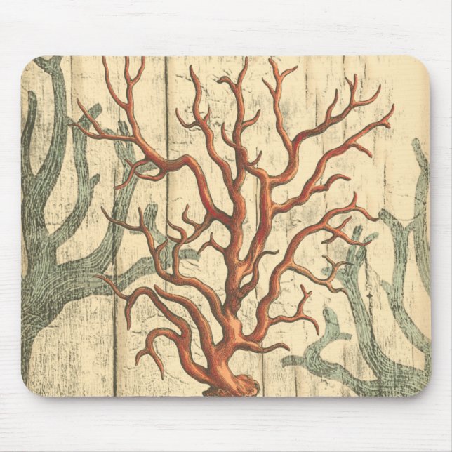 Tapis De Souris Bois et petit corail (Devant)