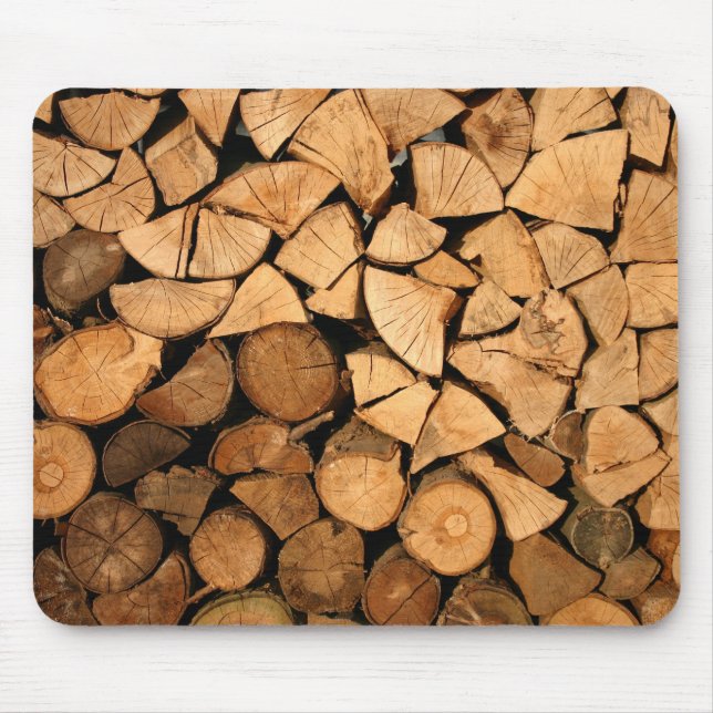 Tapis De Souris Bois obtenu - rondins (Devant)