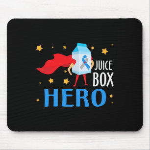 Tapis De Souris Boite de jus Hero Type 1 T1D Diabète Diabétique Dé