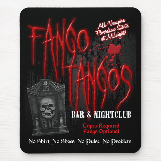 Tapis De Souris Boîte de nuit de vampire de tangos de Fango (Devant)