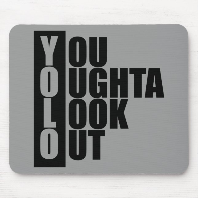 Tapis De Souris Boîte de verticale de YOLO (Devant)