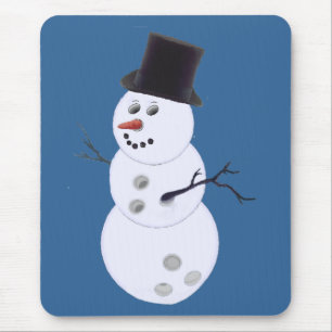 Tapis De Souris Bon Bowlidays Snowman