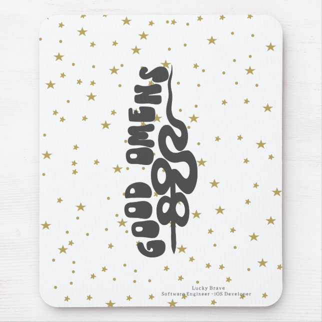 Tapis De Souris Bon Serpent Omens (Devant)