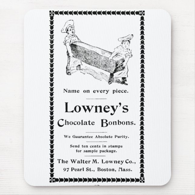 Tapis De Souris Bonbons au chocolat de Lowney (Devant)