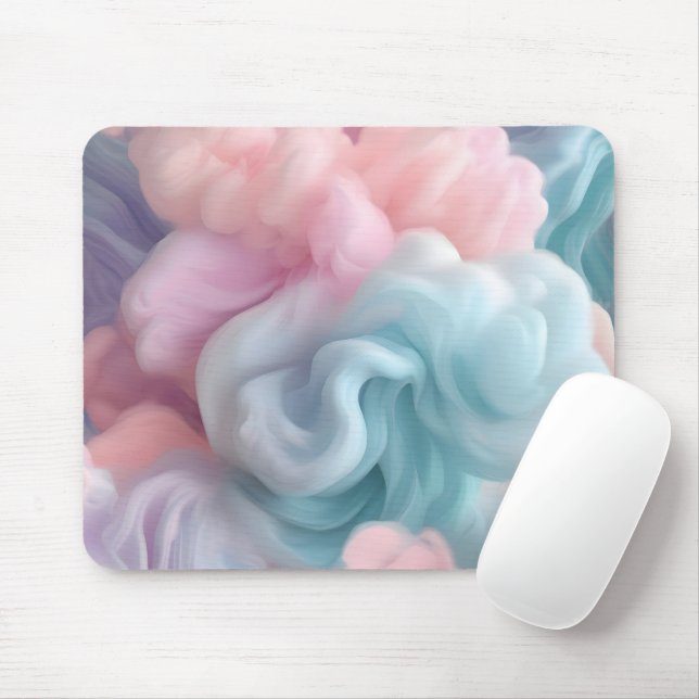 Tapis De Souris Bonbons de coton Abstrait (Avec souris)
