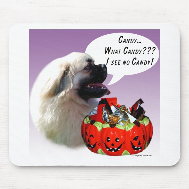 Tapis De Souris Bonbons d'Halloween en espagnol tibétain (Devant)