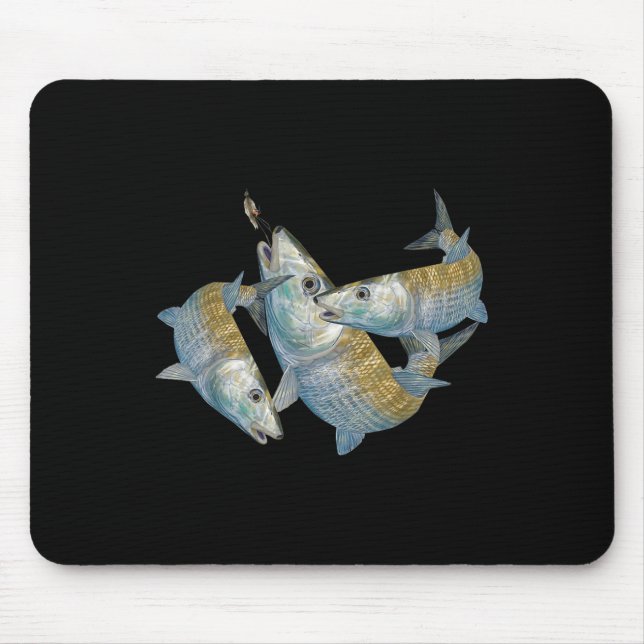 Tapis De Souris Bonefish Hunting A Salt Water Fly Fishing &amp; De (Devant)