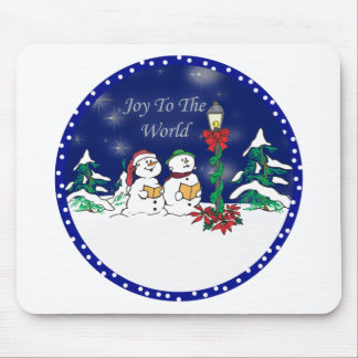 Tapis De Souris bonhomme de neige caroling