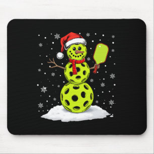 Tapis De Souris Bonhomme de neige chapeau de Père Noël Xmas drôle