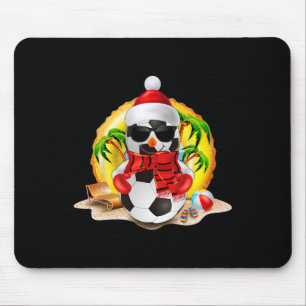 Tapis De Souris Bonhomme de neige Football Chapeau de Père Noël No