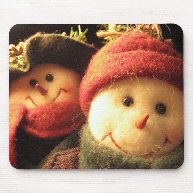 Tapis De Souris Bonhommes de neige (Devant)