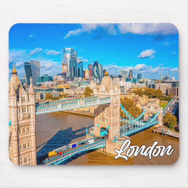 Tapis De Souris Bonjour De Londres, Angleterre, Royaume-Uni (Devant)