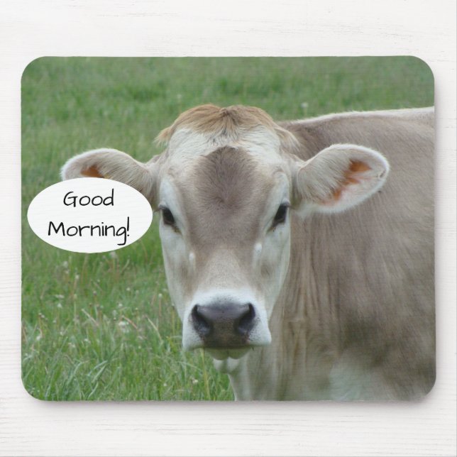 Tapis De Souris Bonjour de votre vache Jersey locale (Devant)