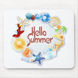 Tapis De Souris Bonjour été