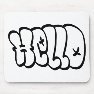 TAPIS DE SOURIS BONJOUR GRAFFITI DE BULLE