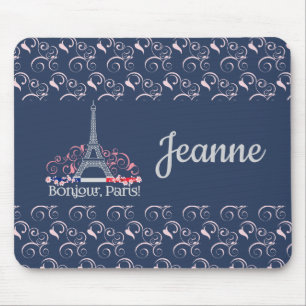 Tapis De Souris Bonjour Paris Personnalisé Décoratif