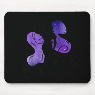 Tapis De Souris Bonjour Sorcières Halloween Western Cowgirl Sorciè
