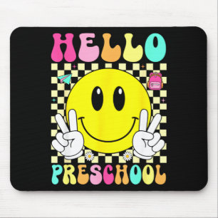Tapis De Souris Bonjour sourire rétro de maternelle retour à l'éco