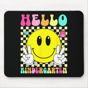 Tapis De Souris Bonjour sourire rétro de maternelle retour à l'éco