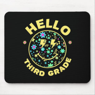 Tapis De Souris Bonjour Troisième Année Visage Heureux 3ème Année