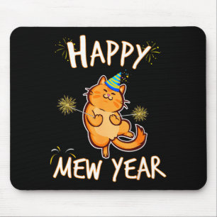 Tapis De Souris Bonne année Mew 2025 Fête drôle de Nouvel An pour 