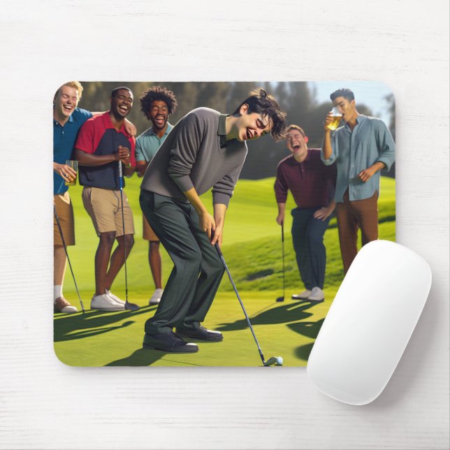 Tapis De Souris Bonne équipe de golf (Avec souris)