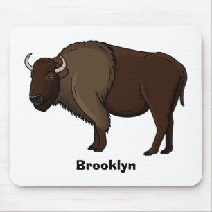 Tapis De Souris Bonne illustration de bison américain