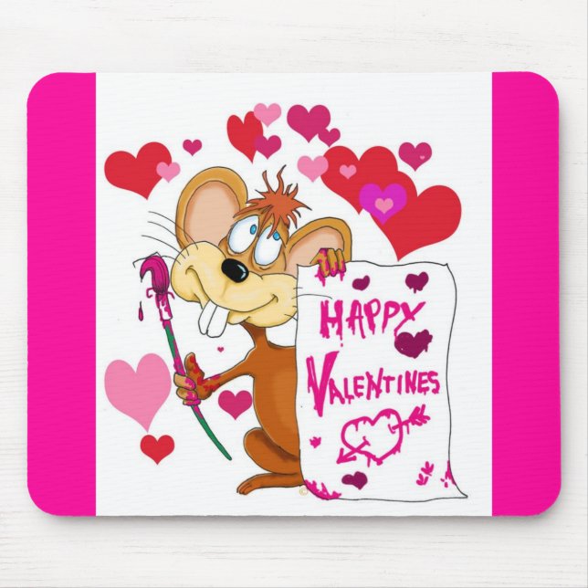 Tapis De Souris Bonne souris Valentines Day (Devant)