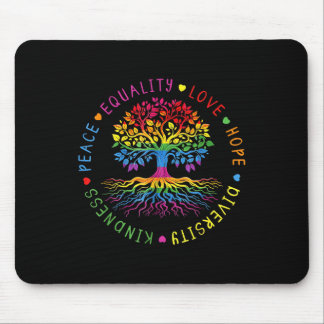 Tapis De Souris Bonté Paix Égalité Amour Espoir Diversité Humain