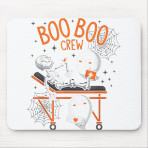 Tapis De Souris Boo Boo Crew Ghost Doctor Paramedic Nurse Hall