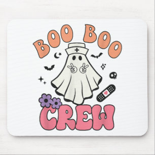 Tapis De Souris Boo Boo Crew Ghost Doctor Paramedic Nurse Hallowee