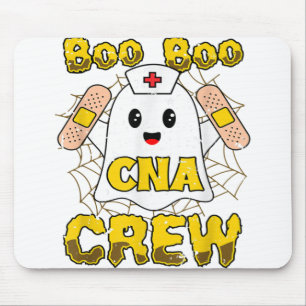 Tapis De Souris Boo Boo Infirmière d'équipage Halloween Infirmière