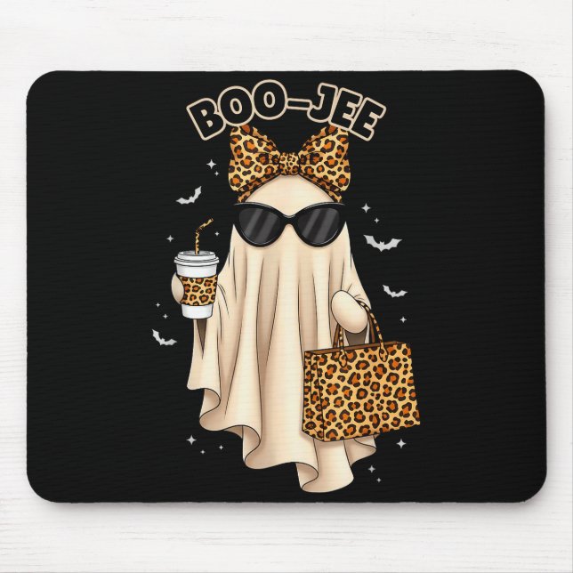 Tapis De Souris Boo Jee Boujee Ghost Halloween October Vibes Soky  (Devant)