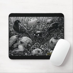 Tapis De Souris Boo Kitty sort un sac à souris corbeau